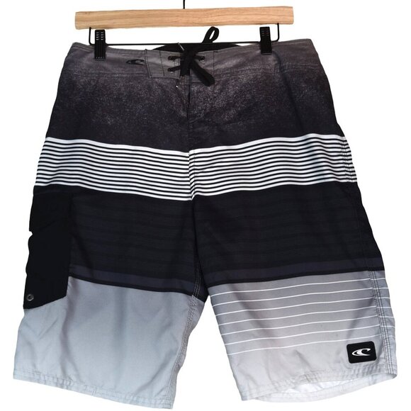 O'Neill Lennox Quick Dry Men's Board Shorts Swimming Trunks Beach Surf Black 31 - Picture 1 of 10